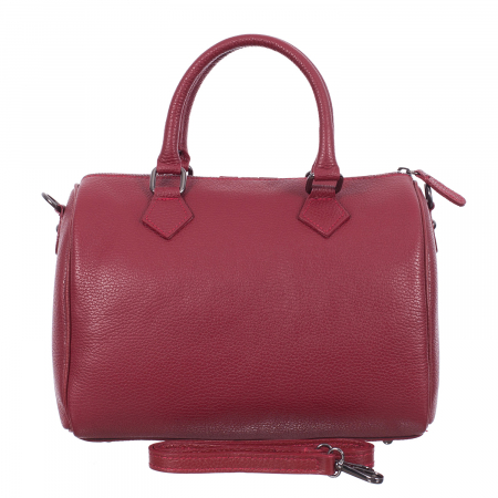 Geantă din piele naturală roșie 8029 [2]