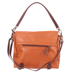 Geantă din piele caramel cu accesorii caramel 8004 [2]