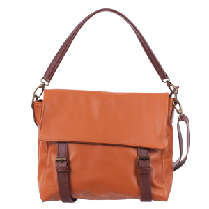 Geantă din piele caramel cu accesorii caramel 8004 [1]