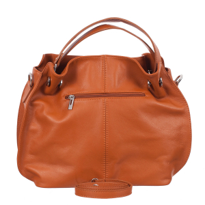 Geantă din piele naturală coniac 8009 [2]