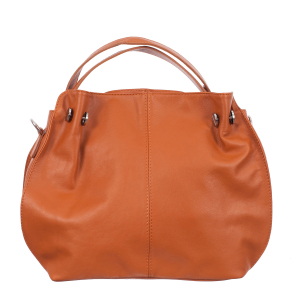 Geantă din piele naturală coniac 8009 [1]