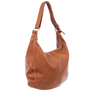 Culori Genți - Geantă caramel din piele naturală fină 8010