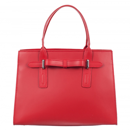 Geantă din piele naturală roșie 8030 [1]