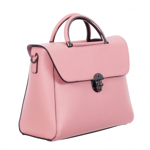 Genți Mici - Geantă roz din piele naturală 8035