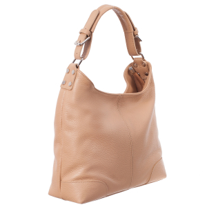 Geantă din piele naturală nude 8022 [0]