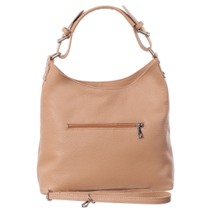 Geantă din piele naturală nude 8022 [2]