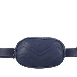 Borsetă din piele naturală bleumarin pentru talie 8006 [1]
