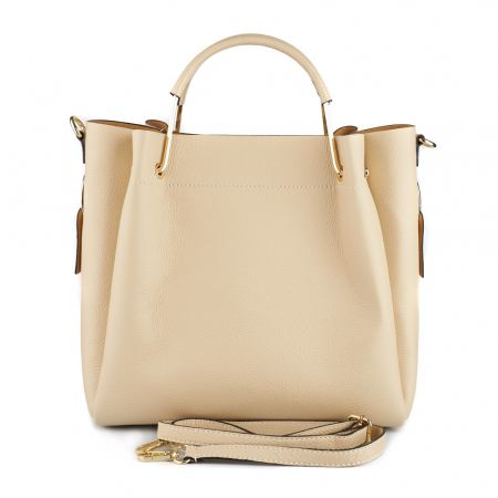 Geantă Alice, piele naturala, bej, 8055 [2]