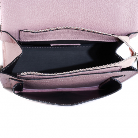 Geantă Amber, piele naturala roz, bareta metalica, 8152 [3]