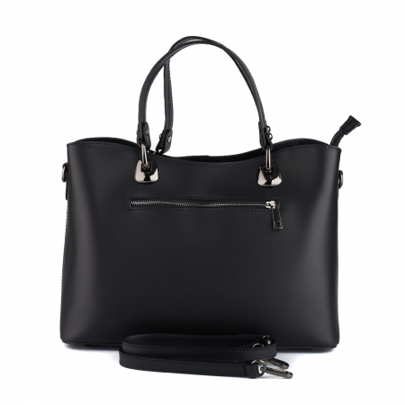 Geantă Sybil, neagra din piele naturală 8140 [2]