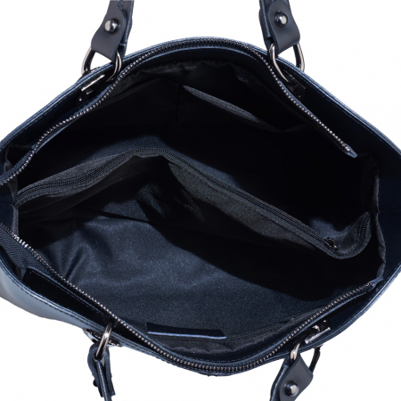 Geantă Sybil, neagra din piele naturală 8140 [4]