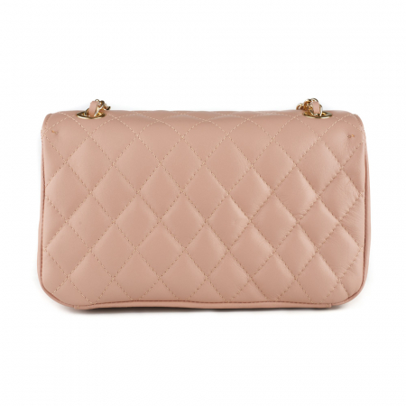 Geantă Patricia, crossbody piele roz cu aspect matlasat 8002 [2]