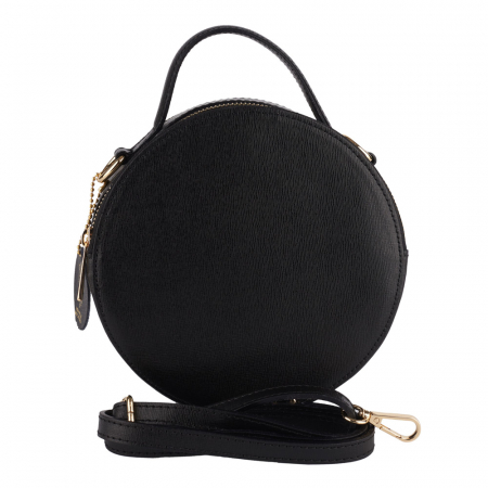 Geanta Alma,din piele naturala saffiano neagra 8206 [1]