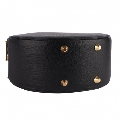Geanta Alma,din piele naturala saffiano neagra 8206 [3]