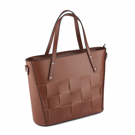 Genți Piele Autentică - Geanta Amma, maro din piele naturala, 8128