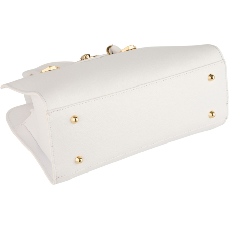 Geantă Analisa din piele 100% naturală,alb, 8117 [3]