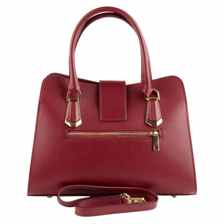 Geantă Analisa, bordo din piele naturală 8117 [2]