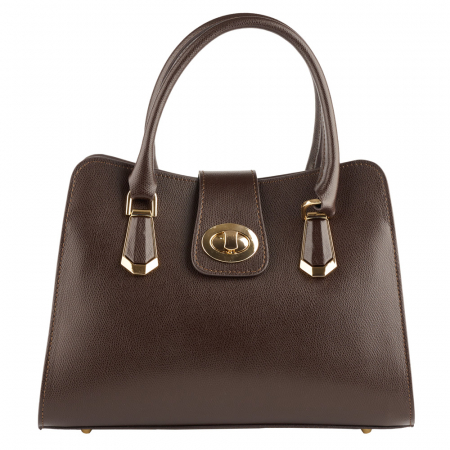 Geantă Analisa, maro ciocolata din piele naturală 8117 [1]