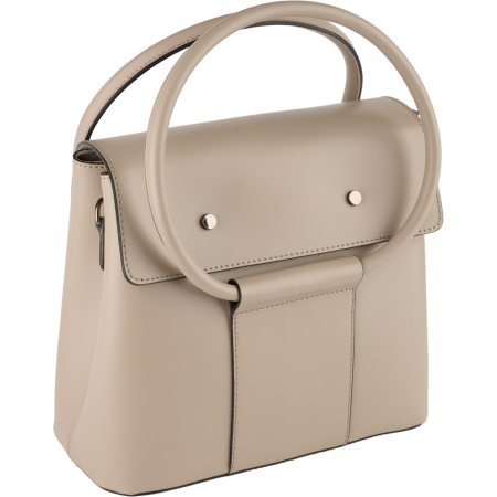 Genți Casual - Geantă Angel, piele 100% naturala, taupe deschis , 8056