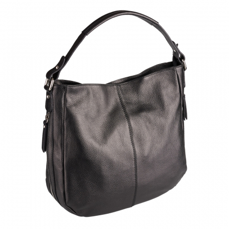 Genți Moderne - Geanta Ariela, din piele naturală neagra, 8173