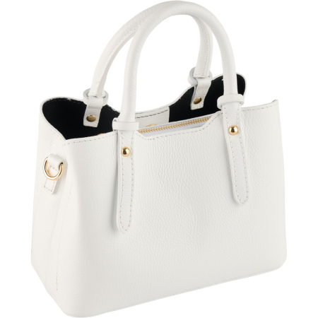 Geanta Blanche,din piele 100%naturala Italia,8246,alb