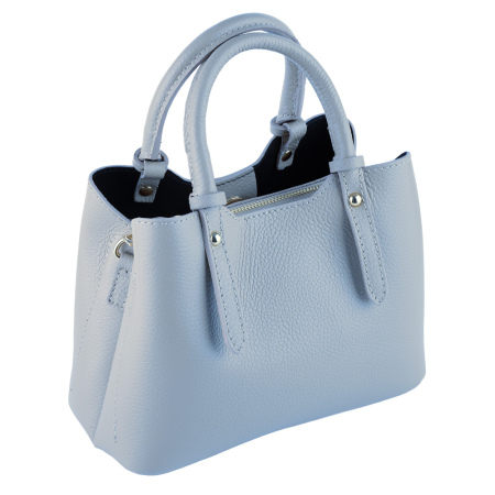 Geanta Blanche,din piele 100%naturala Italia,8246bleo celeste