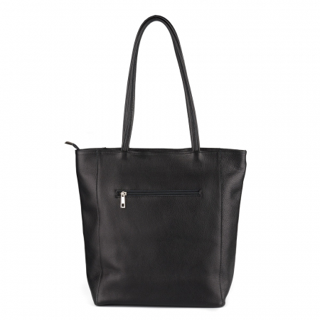 Geantă Shopper Ruthie, din piele naturală neagră 8185 [2]