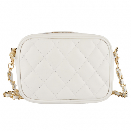 Geantă Cassia, crossbody piele alba cu aspect matlasat 8167 [2]
