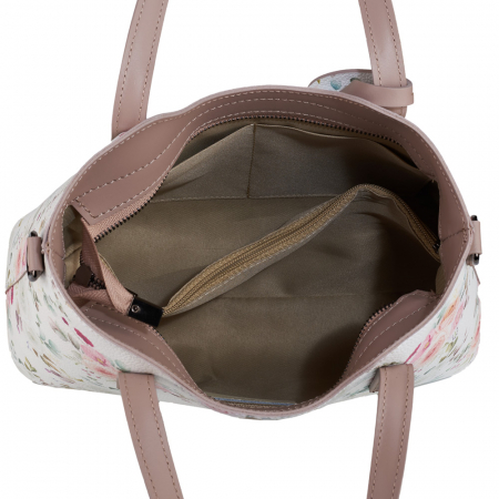 Geantă Connie, din piele naturală taupe 8195 [4]