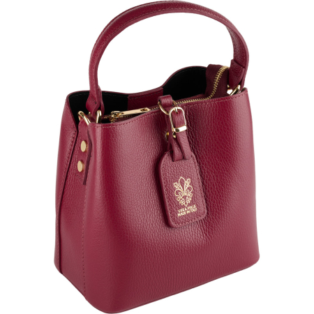 Genți Casual - Geanta Elara din piele 100% naturala ,bordo,8249