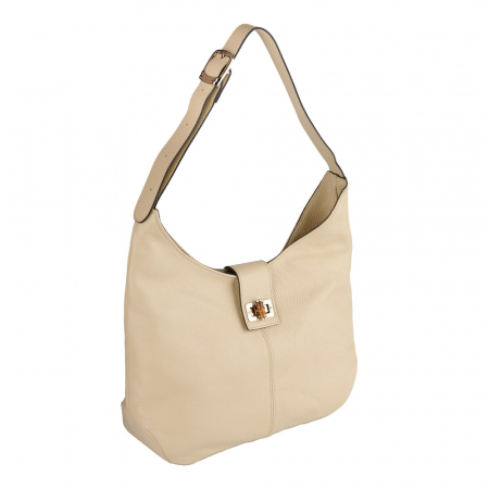 Geantă Emerald, de mana ,de umar sau crossbody piele naturala crem