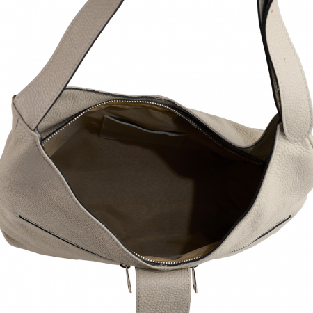 Geantă Emerald, de mana ,de umar sau crossbody piele naturala gris deschis [3]