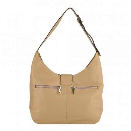 Geantă Emerald, de mana ,de umar sau crossbody piele naturala nude [2]