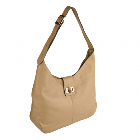 Geantă Emerald, de mana ,de umar sau crossbody piele naturala nude