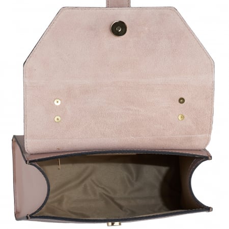 Geantă Fergie, din piele naturală taupe deschis, 8183 [4]