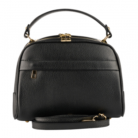 Geanta Frida, din piele naturala neagra ,8229 [2]