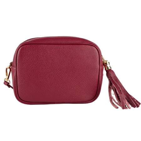 Geanta Gilda crossbody din piele naturala bordo 8110 [1]