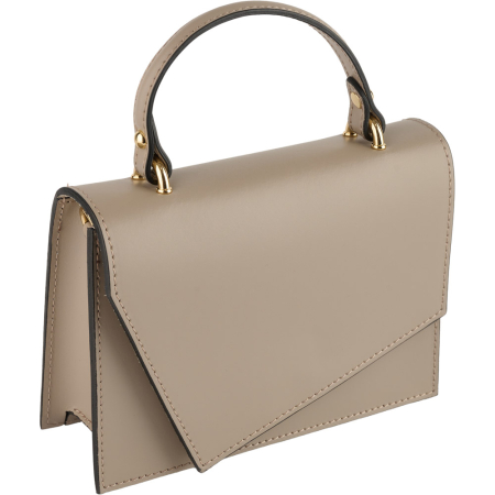 Geanta Grace,din piele naturala taupe deschis, 8242