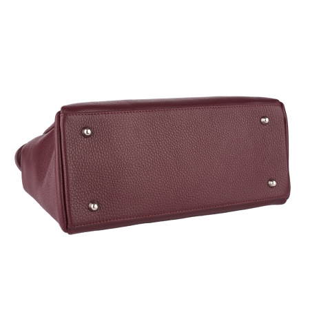 Geantă Gracie, din piele naturală bordo, 8073 [3]