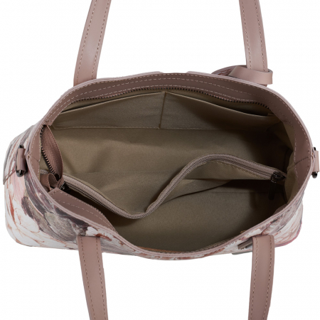 Geantă Yris, din piele naturală taupe 8196 [4]