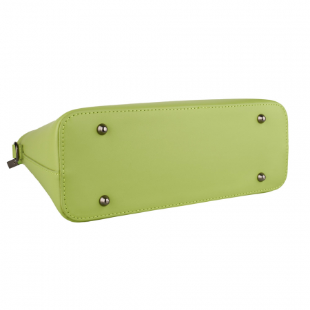 Geantă Graziela, verde pai din piele naturală 8021 [3]