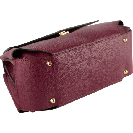 Geanta Imogen din piele 100% naturala,bordo,8243 [3]