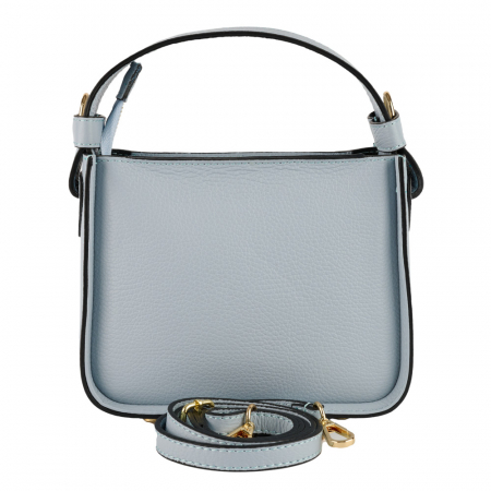 Geantă Indira, de mana ,de umar sau crossbody piele naturala bleo celeste [2]