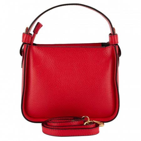 Geantă Indira, de mana ,de umar sau crossbody piele naturala rosie [2]