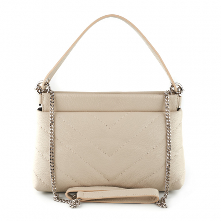 Geanta Inna, crem din piele naturala 8122 [2]