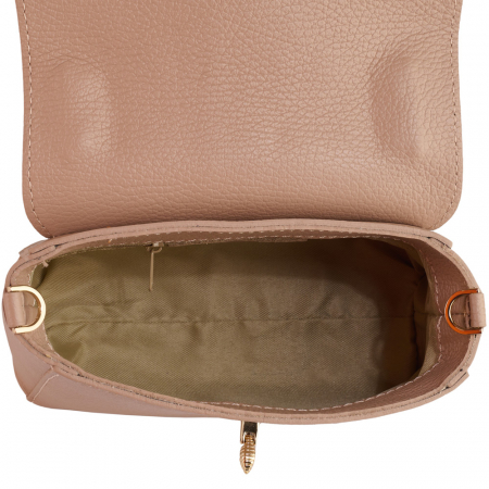 Geanta Irene,de mana sau tip crossbody din piele naturala nude 8212 [3]