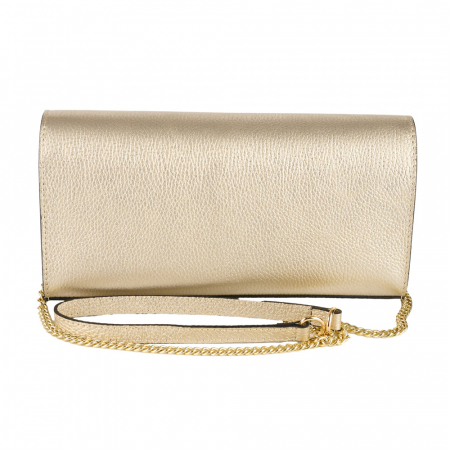 Geanta Isolde din piele naturala aurie 8216 [2]