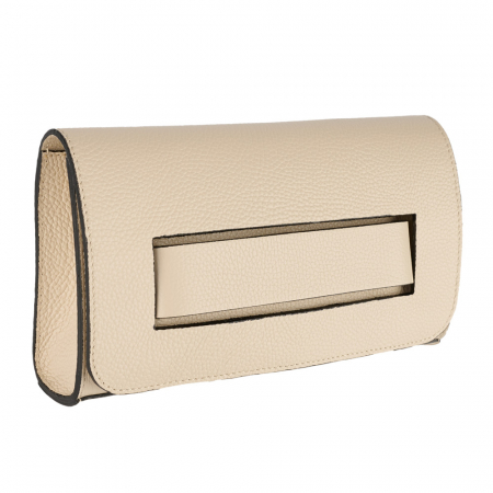 Geanta Isolde din piele naturala nude 8216 [2]