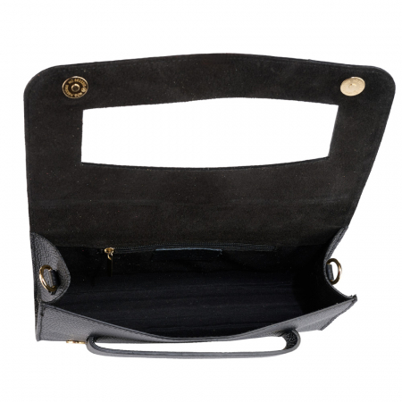Geanta Isolde din piele naturala neagra 8216 [3]