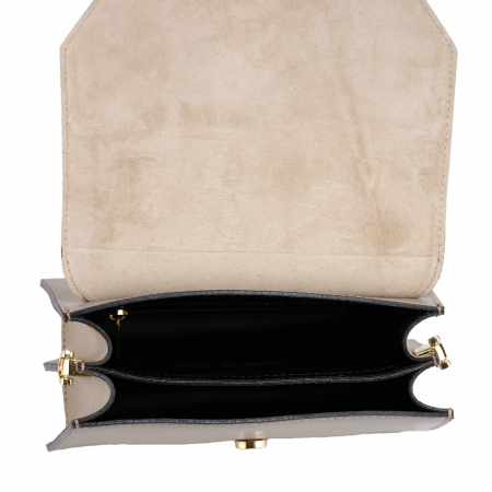 Geanta Jaya,nude,din piele naturala fina 8220 [4]